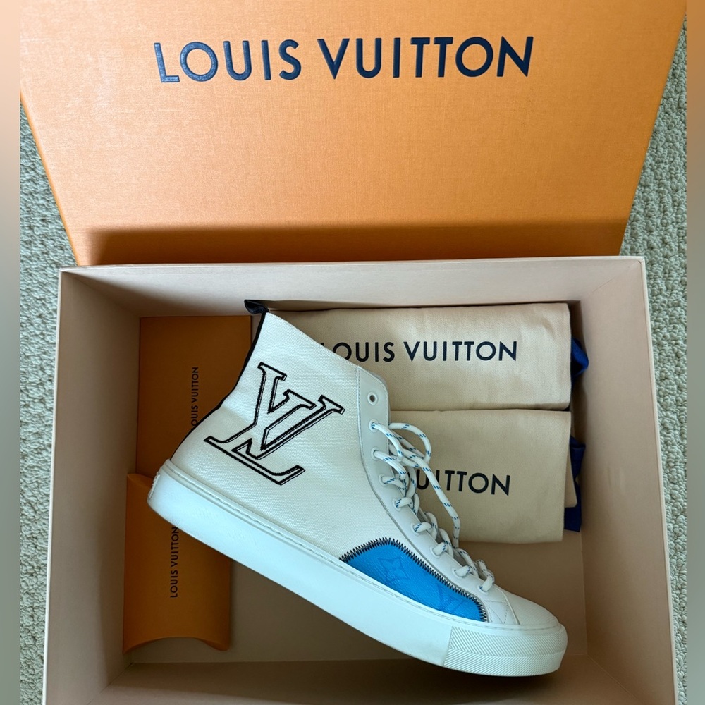 Auth LV hightop tattoo sneakers size 10 US men